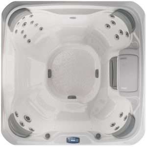 sundance spas prado overhead view with jet addition